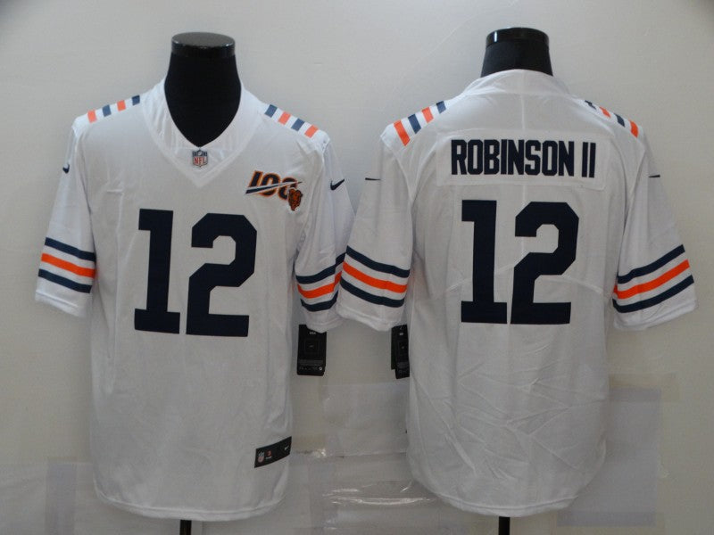 Men's Chicago Bears Allen Robinson II #12 White Game Jersey1 football jersey product view 1