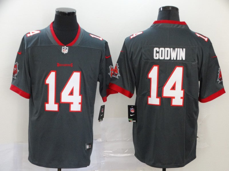 Men's Tampa Bay Buccaneers Chris Godwin #14 Gray Game Jersey1 football jersey product view 1
