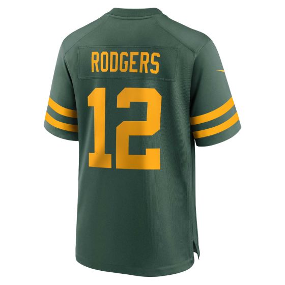 GB.Packers #12 Aaron Rodgers Player 50s Green Classic Game Stitched American Football Jerseys football jersey product view 1