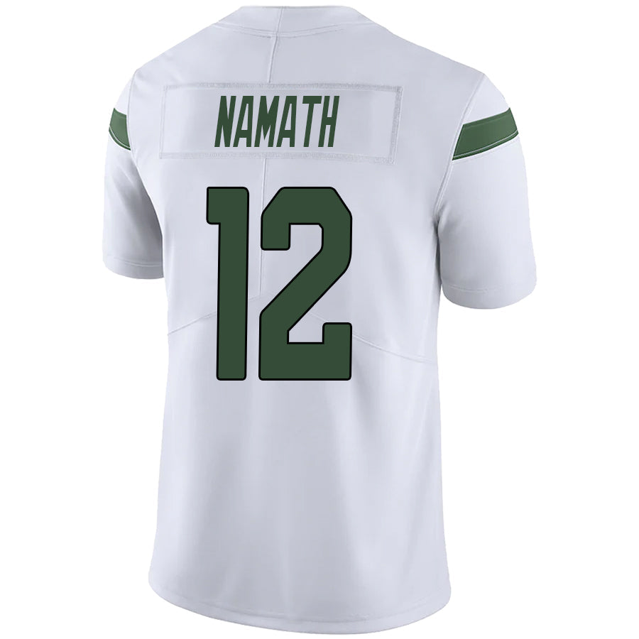 #12 Joe Namath Playre NY.Jets White Game Football Jerseys football jersey product view 1