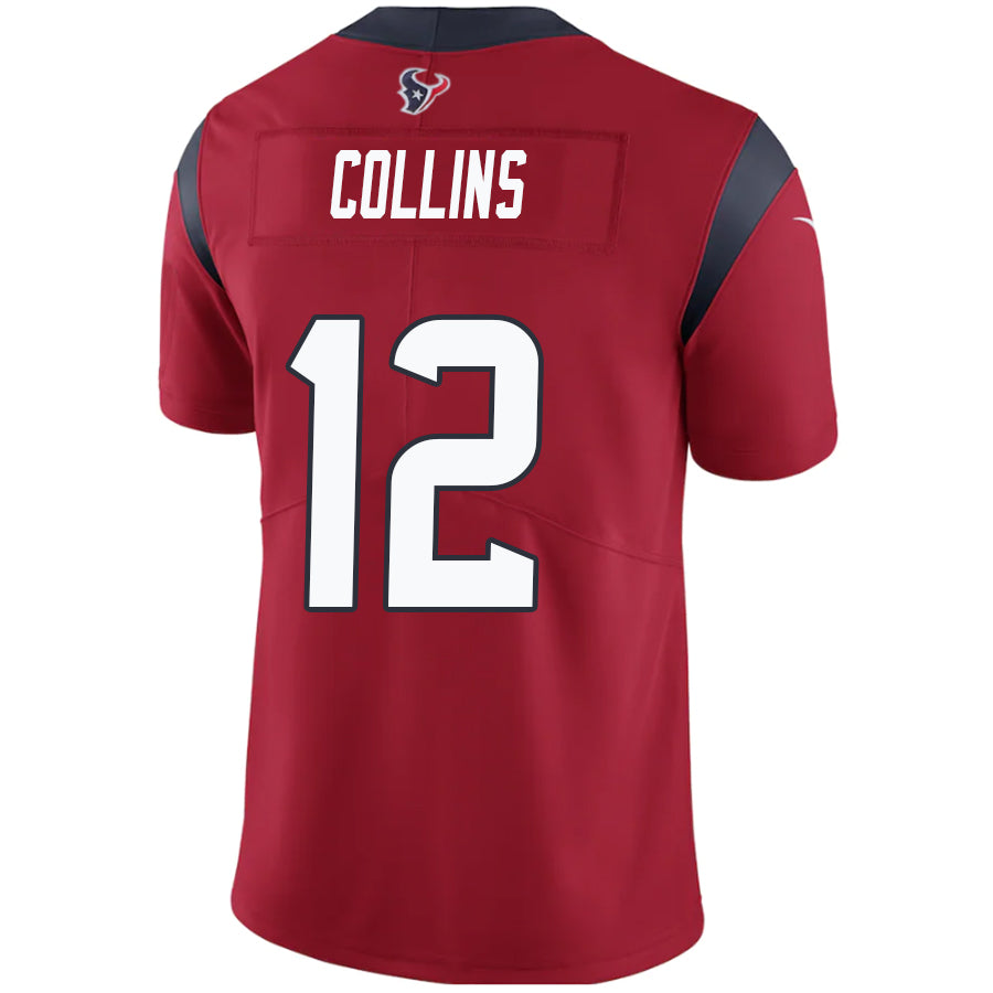 H.Texans #12 Nico Collins Player Red Game Stitched Football Jerseys football jersey product view 1