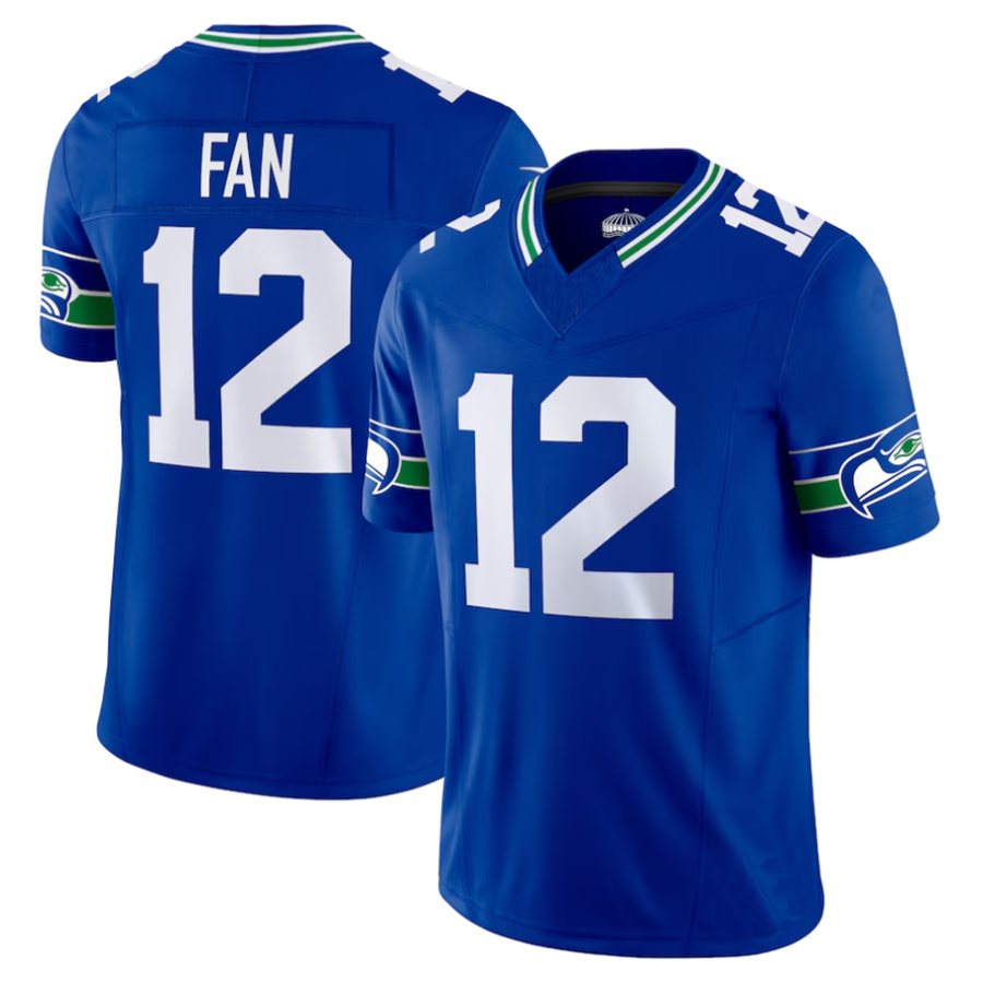#12 12th Fan Player S.Seahawks Royal Vapor F.U.S.E. Limited Football Jerseys football jersey product view 1