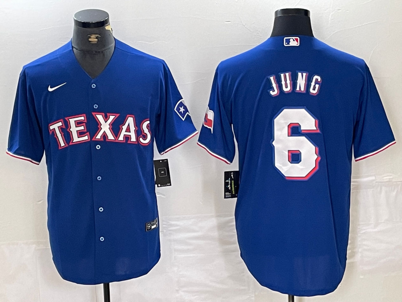 Men's Texas Rangers Josh Jung #6 Royal Alternate Replica Player Jersey1 baseball jersey product view 1