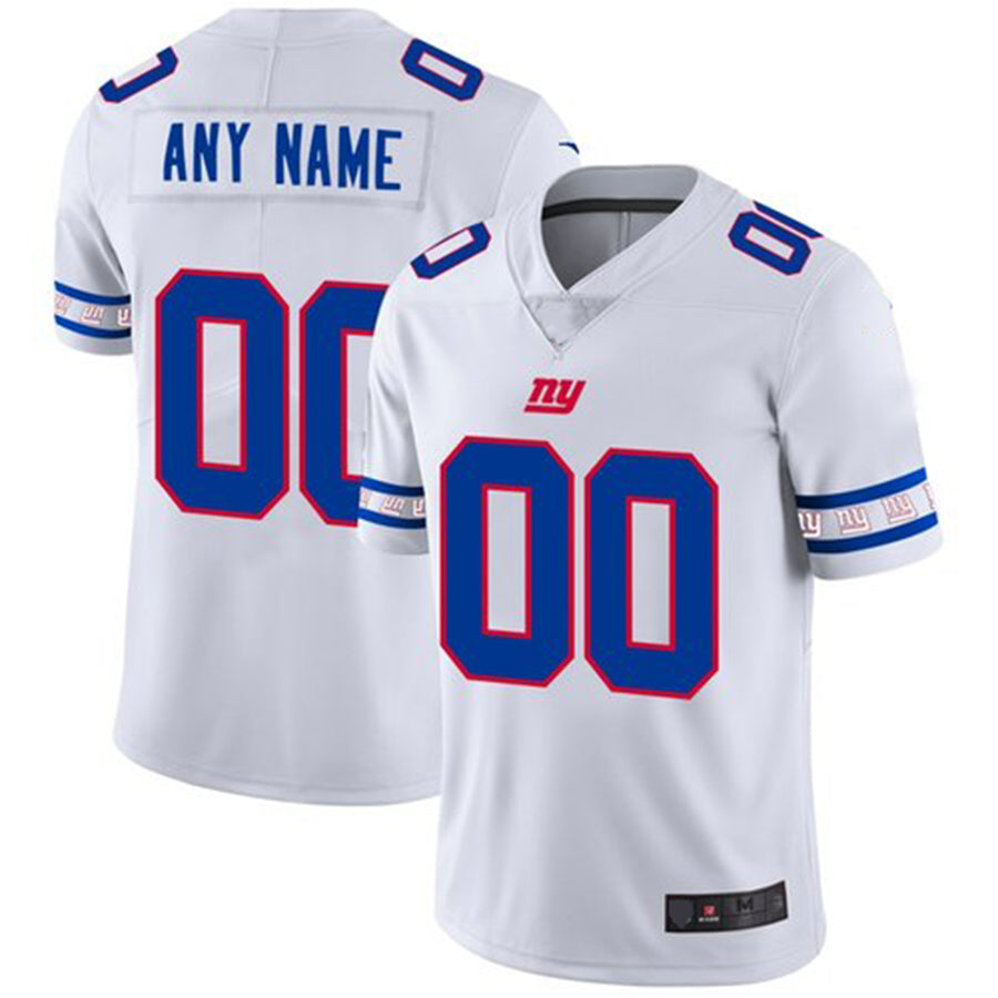 Custom1 New York Giants White Team Logo Vapor Limited Jersey1 Stitched American Football Jerseys football jersey product view 1