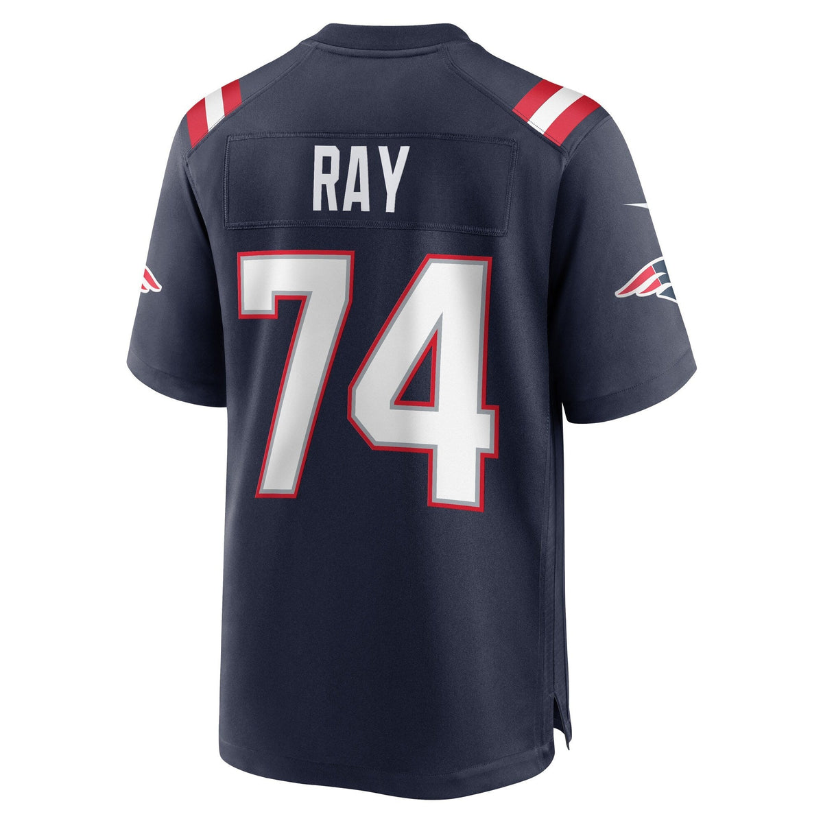 LaBryan Ray New England Patriots Nike Game Jersey - Navy football jersey product view 3