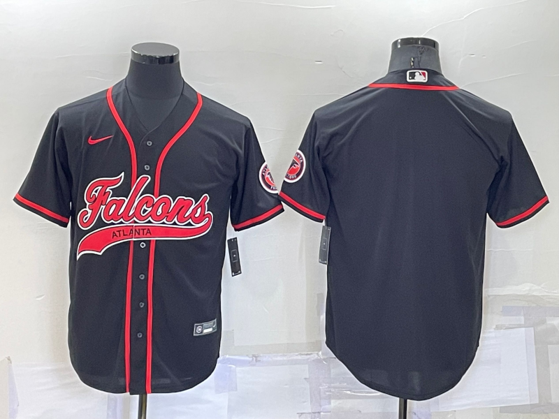 Men's Atlanta Falcons Black Blank Jersey1 football jersey product view 1