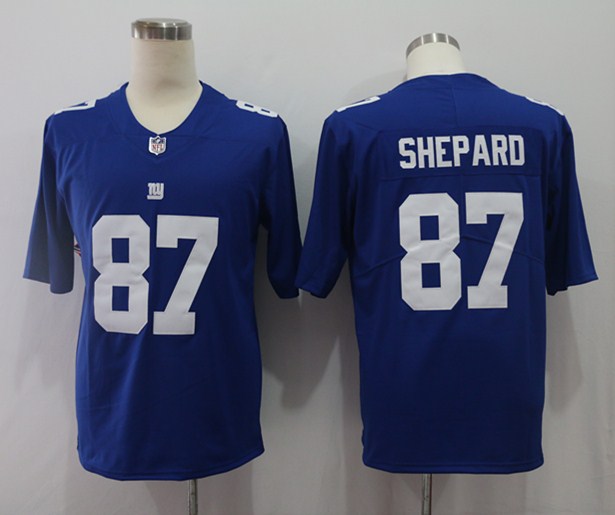 Men's New York Giants Sterling Shepard #87 Blue Game Player Jersey1 football jersey product view 1