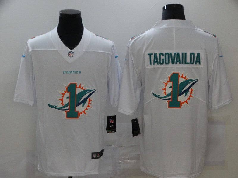 Men's Miami Dolphins Tua Tagovailoa #1 White Player Game Jersey1 football jersey product view 1