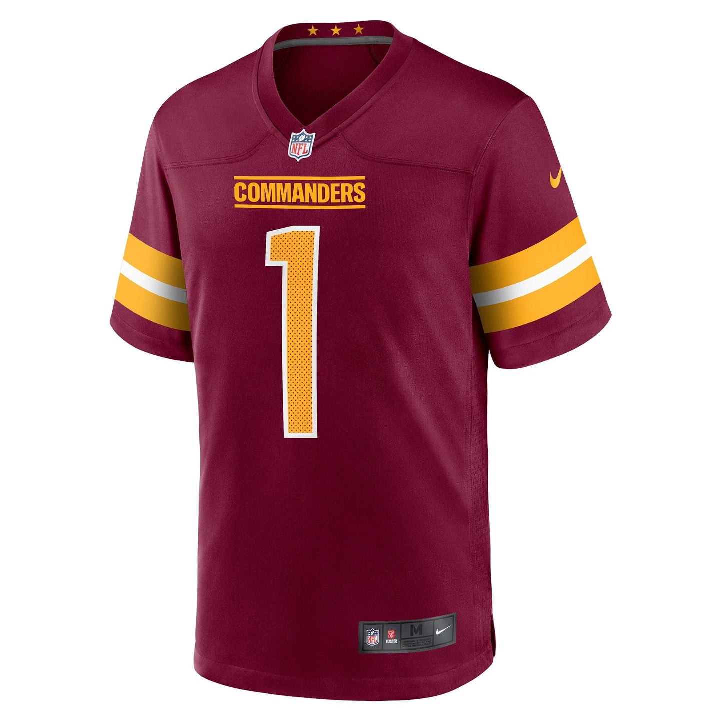 Jahan Dotson Washington Commanders Nike Game Jersey - Burgundy football jersey product view 2