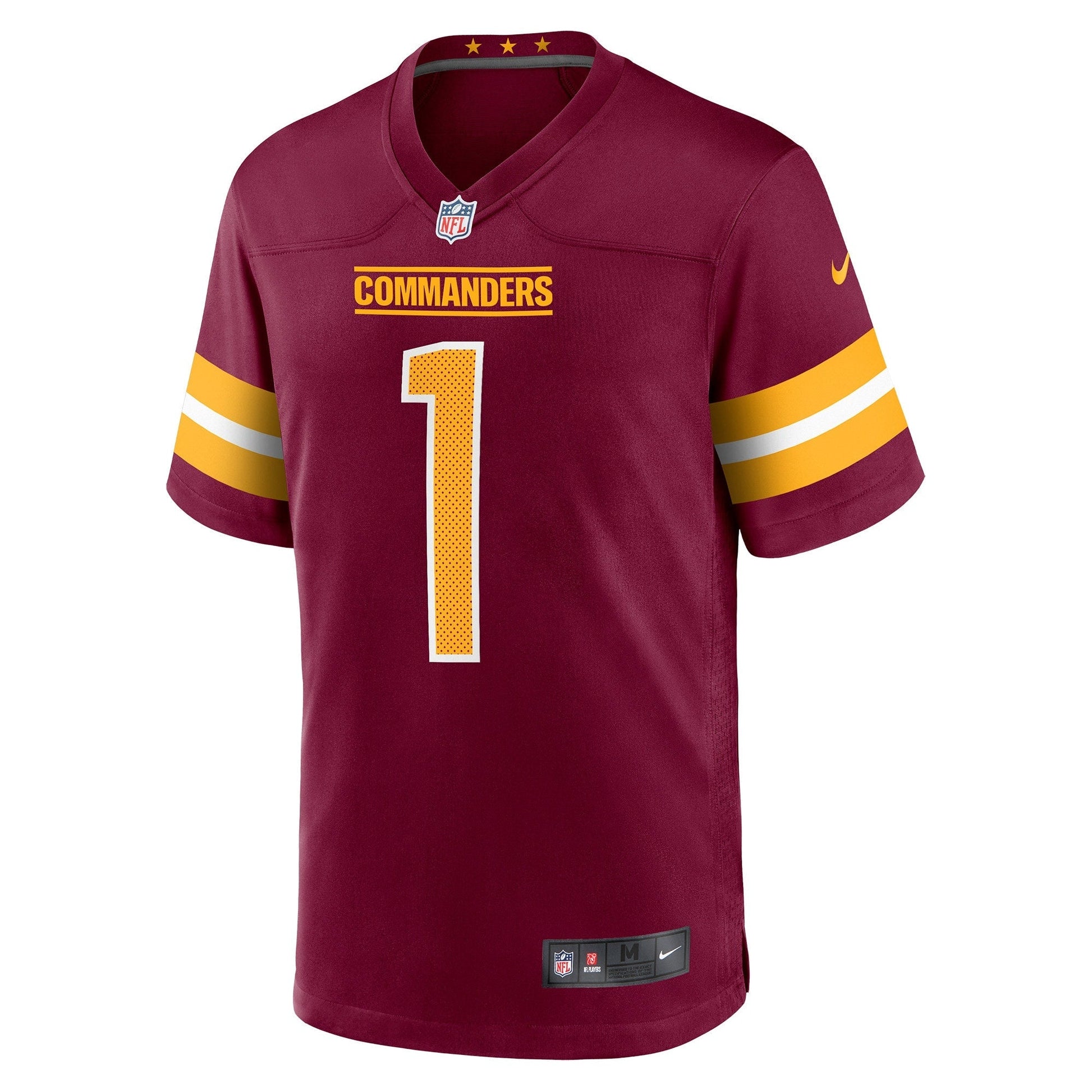Jahan Dotson Washington Commanders Nike Game Jersey - Burgundy football jersey product view 2