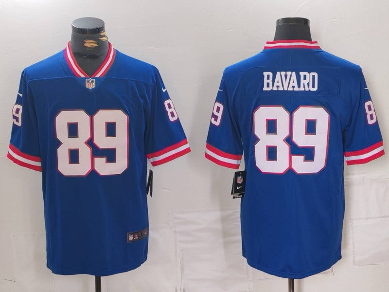 Men's New York Giants Mark Bavaro #89 Royal Classic Game Player Jersey1 football jersey product view 1