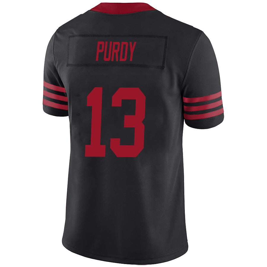 #13 Brock Purdy Player SF.49ers Black Vapor Limited Football Jerseys football jersey product view 1