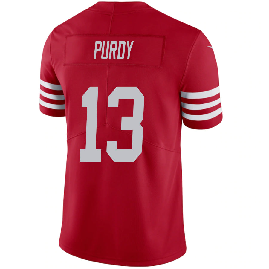 #13 Brock Purdy SF.49ers Red Vapor F.U.S.E. Limited Football Jerseys football jersey product view 1