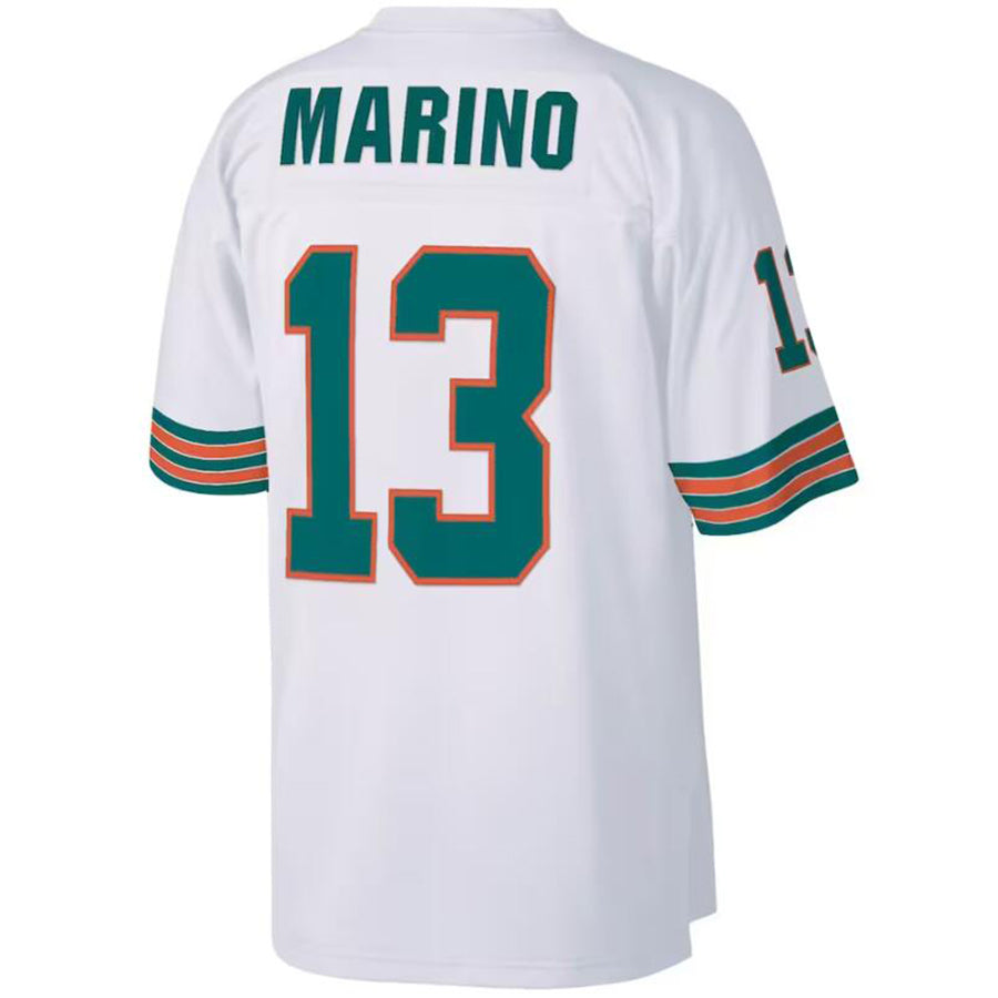 #13 Dan Marino Player M.Dolphins White White Authentic Throwback Retired Football Jerseys football jersey product view 1