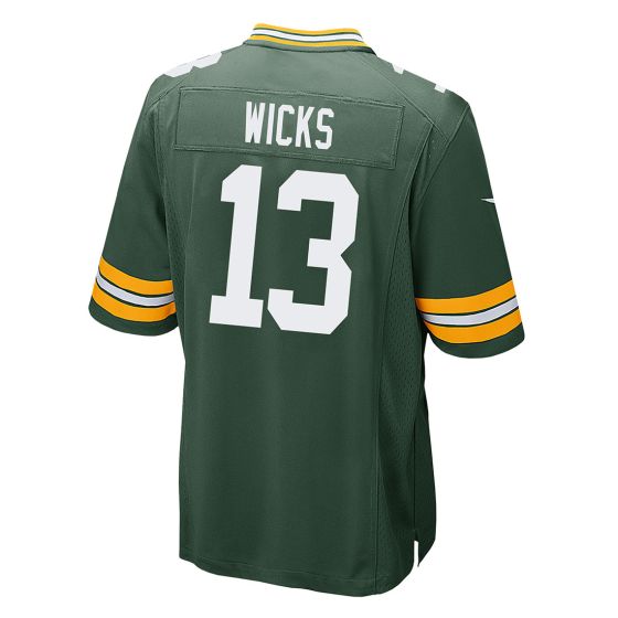 GB.Packers #13 Dontayvion Wicks Player Green Game Stitched American Football Jerseys football jersey product view 1