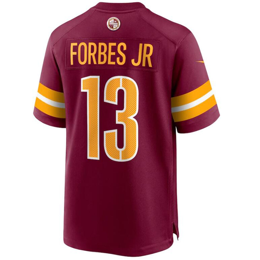 W.Commanders #13 Emmanuel Forbes Player Burgundy Game Stitched Football Jerseys football jersey product view 1