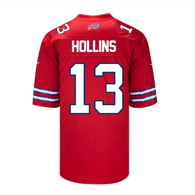 B.Bills #13 Mack Hollins Red Player Game Jersey -American Stitched Football Jerseys football jersey product view 1