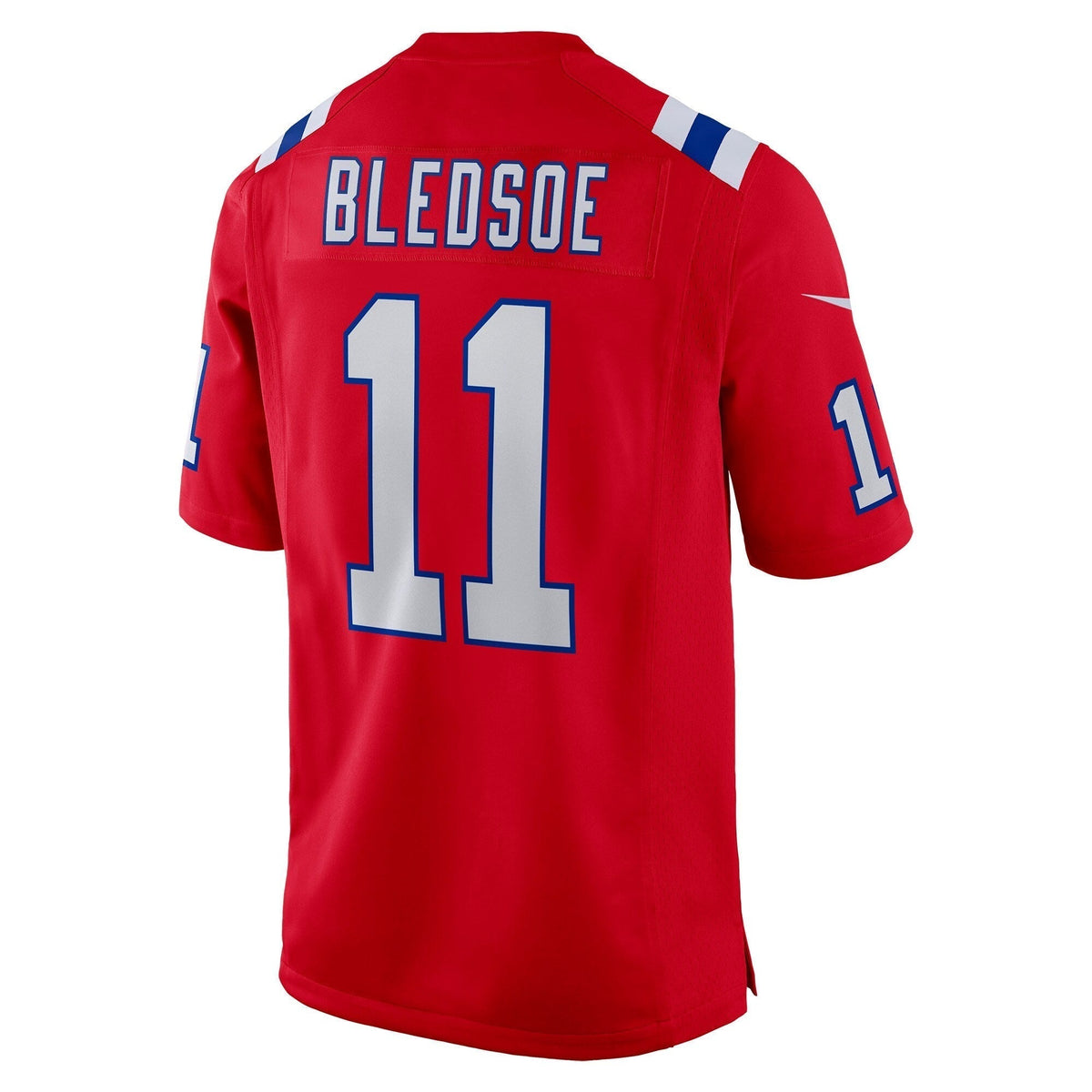 Drew Bledsoe New England Patriots Nike Retired Alternate Game Jersey - Red football jersey product view 3