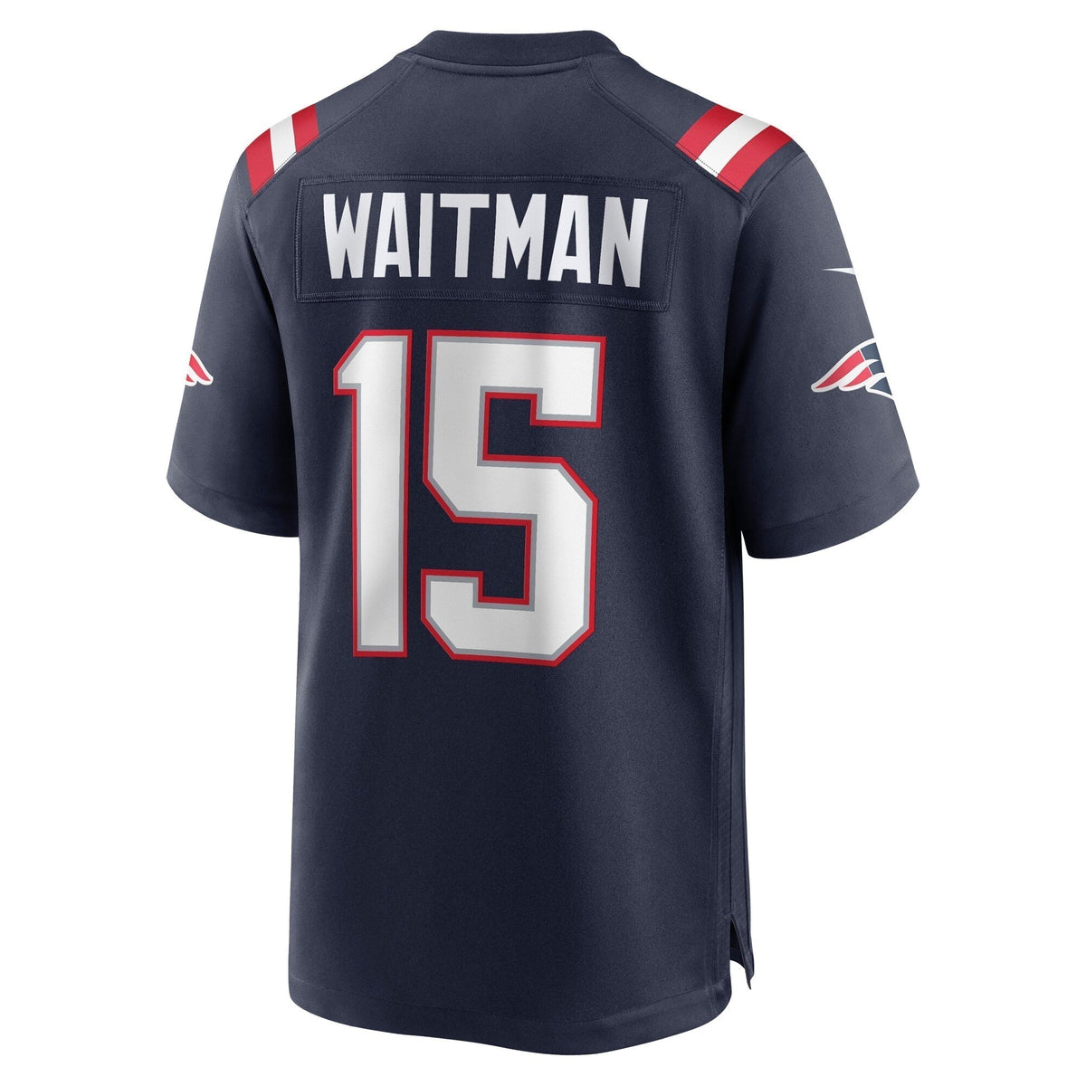 Corliss Waitman New England Patriots Nike Game Jersey - Navy football jersey product view 3
