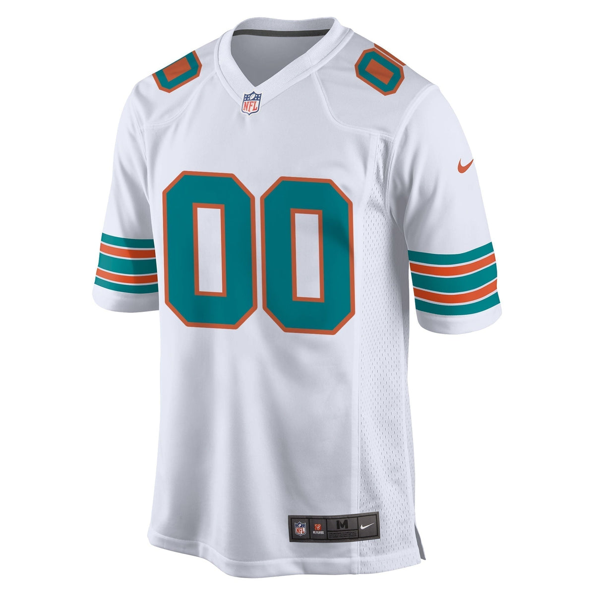 Miami Dolphins Nike Alternate Custom Game Jersey - White football jersey product view 2