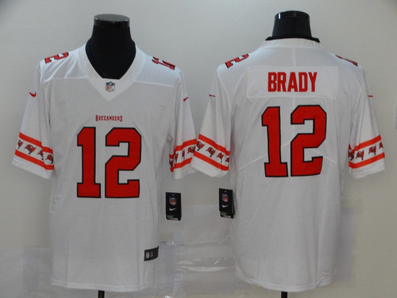 Men's Tampa Bay Buccaneers #12 Tom Brady White Player Game Jersey1 football jersey product view 1