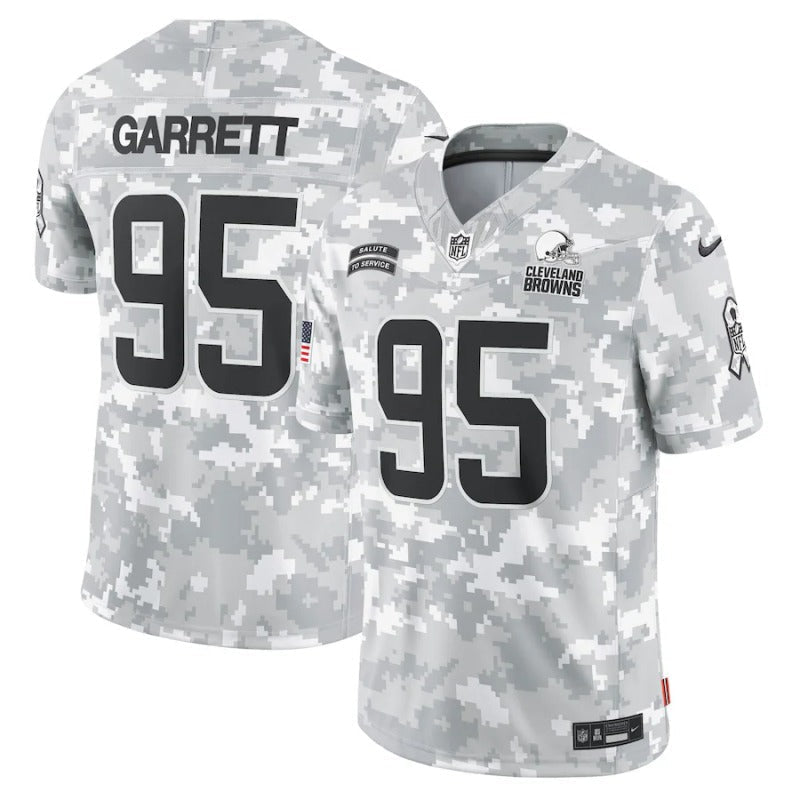Myles Garrett Cleveland Browns Salute To Service 2024 Jersey football jersey product view 1