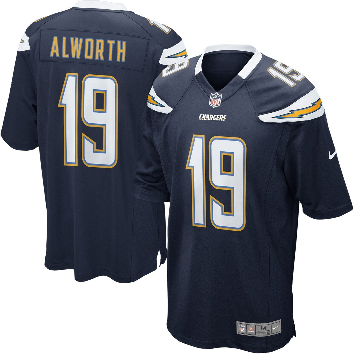 San Diego Chargers Nike Lance Alworth Gridiron Classics Retired Game Jersey - Navy football jersey product view 1