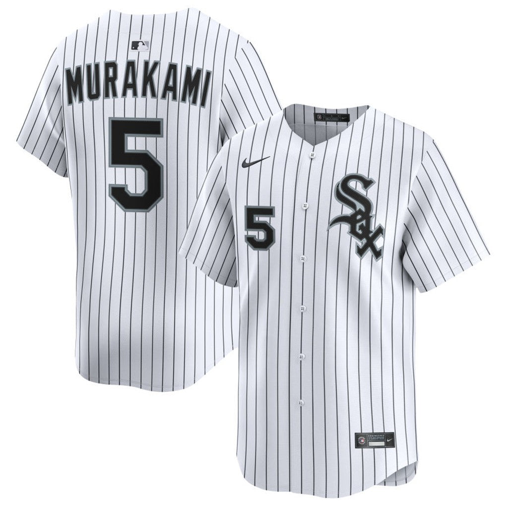 Munetaka Murakami Chicago White Sox Home Jersey - White baseball jersey product view 1