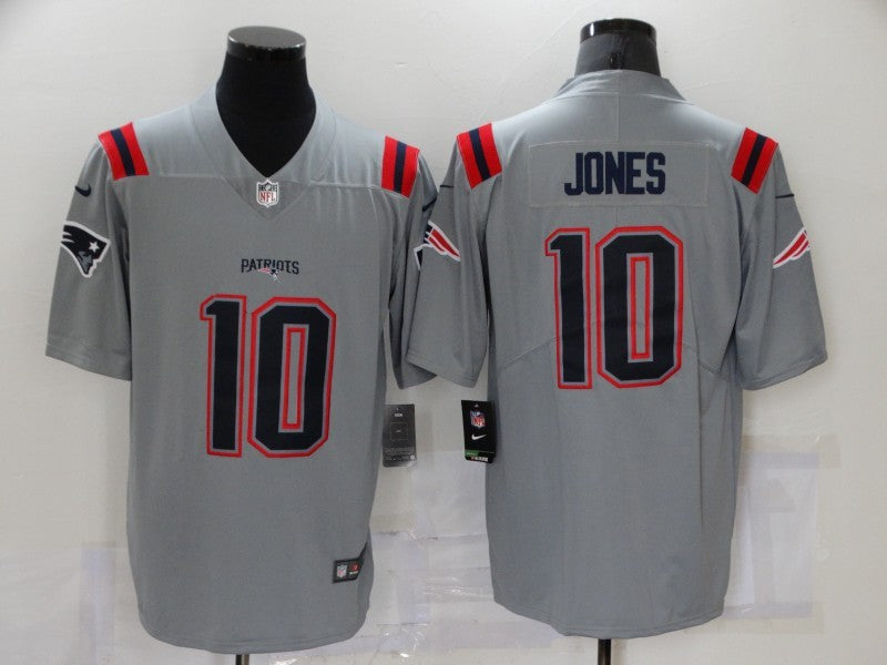 Men's New England Patriots Mac Jones #10 Gray Game Jersey1 football jersey product view 1