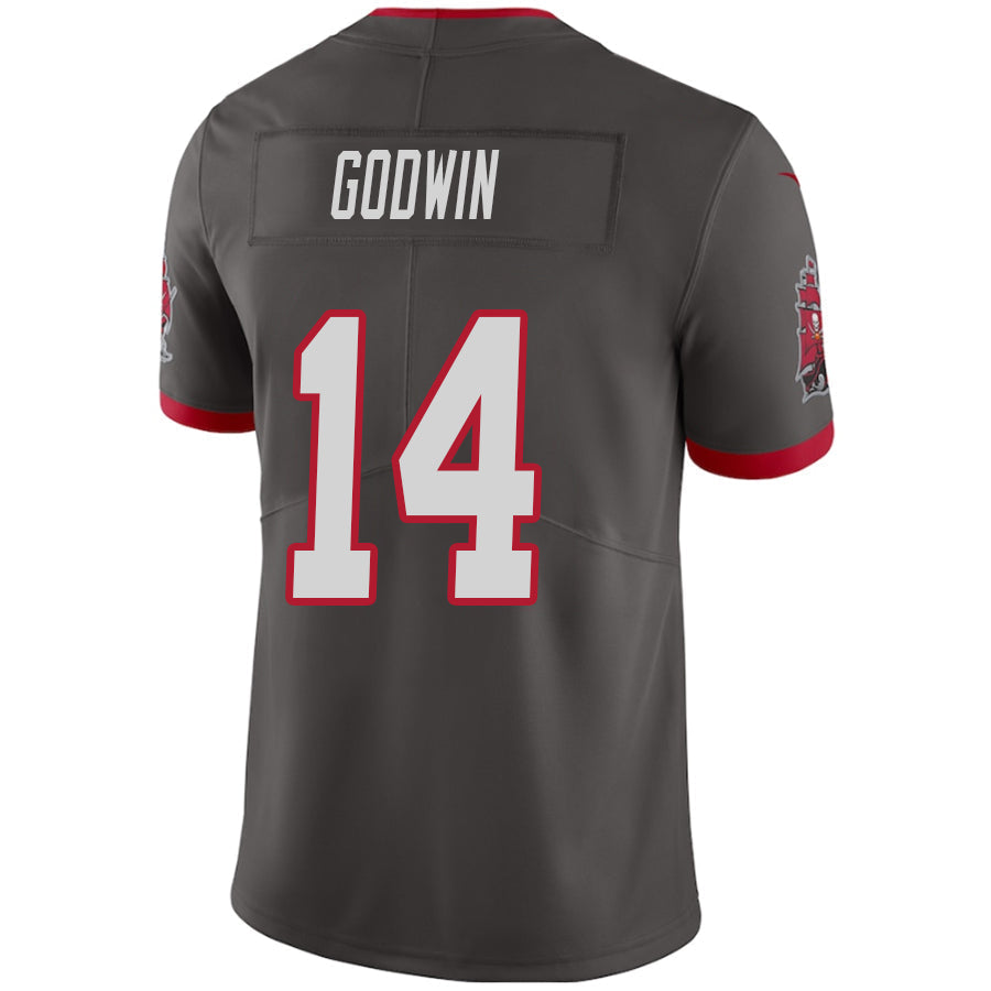 #14 Chris Godwin Player TB.Buccaneers pewter Vapor Limited Football Jerseys football jersey product view 1