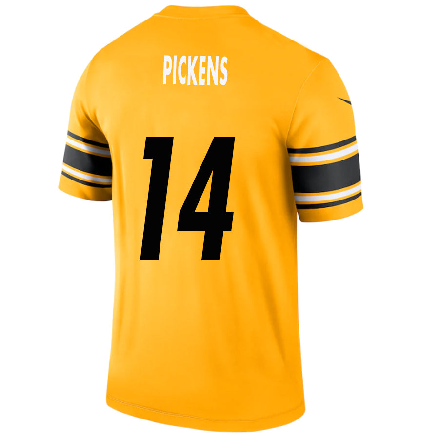 #14 George Pickens Player P.Steelers Gold Game Football Jerseys football jersey product view 1