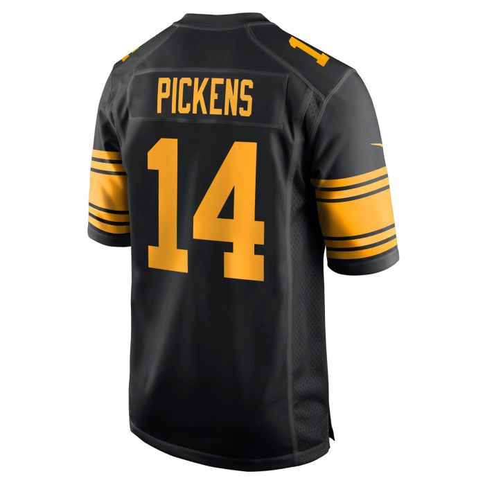 P.Steelers #14 George Pickens Player Replica Color Rush Black Stitched American Football Jerseys football jersey product view 1