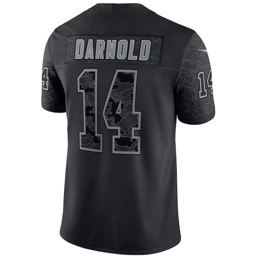 C.Panthers #14 Sam Darnold Black Stitched Player Limited Football Jerseys football jersey product view 1