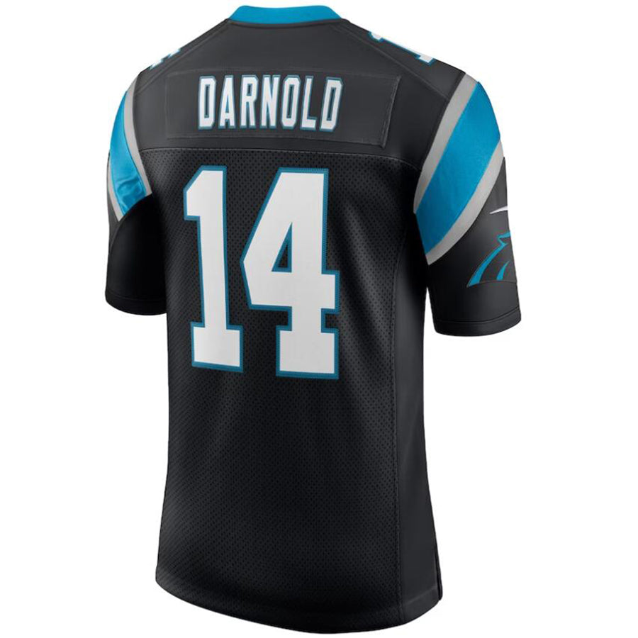 C.Panthers #14 Sam Darnold Black Vapor Limited Player Game Football Jerseys football jersey product view 1