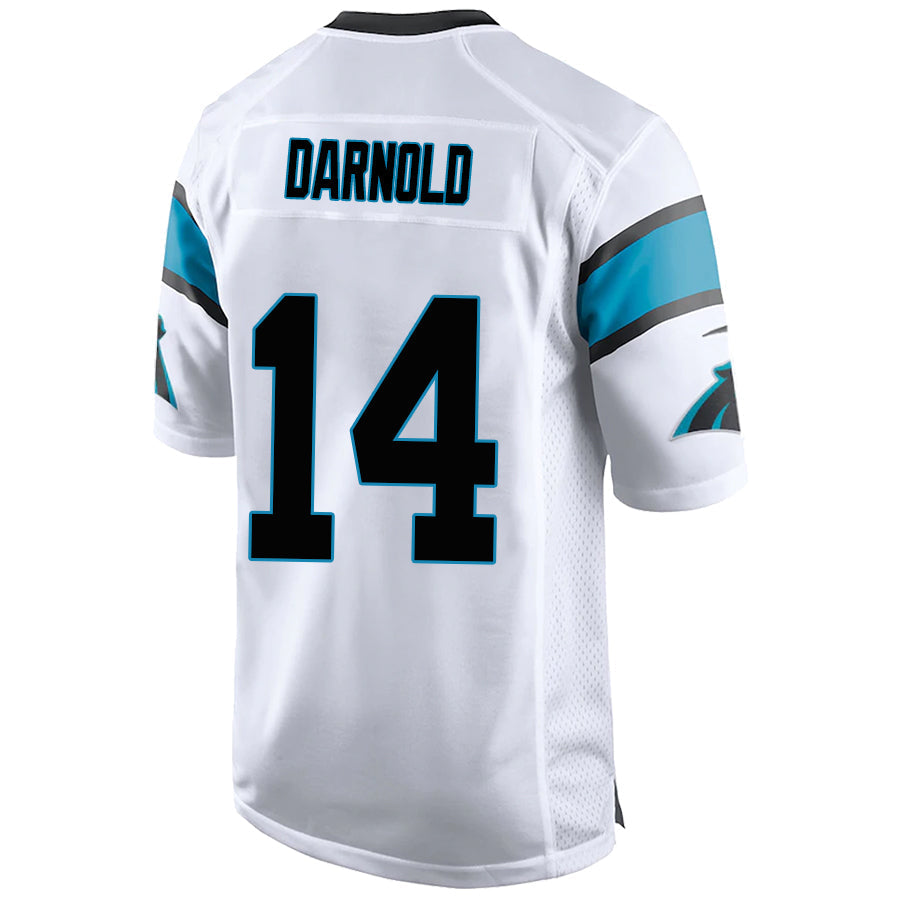C.Panthers #14 Sam Darnold White Stitched Player Game Football Jerseys football jersey product view 1