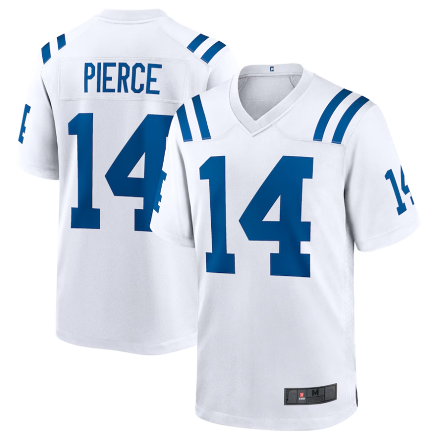 #14 Alec Pierce Player IN.Colts Away Game Football Jerseys - White football jersey product view 1