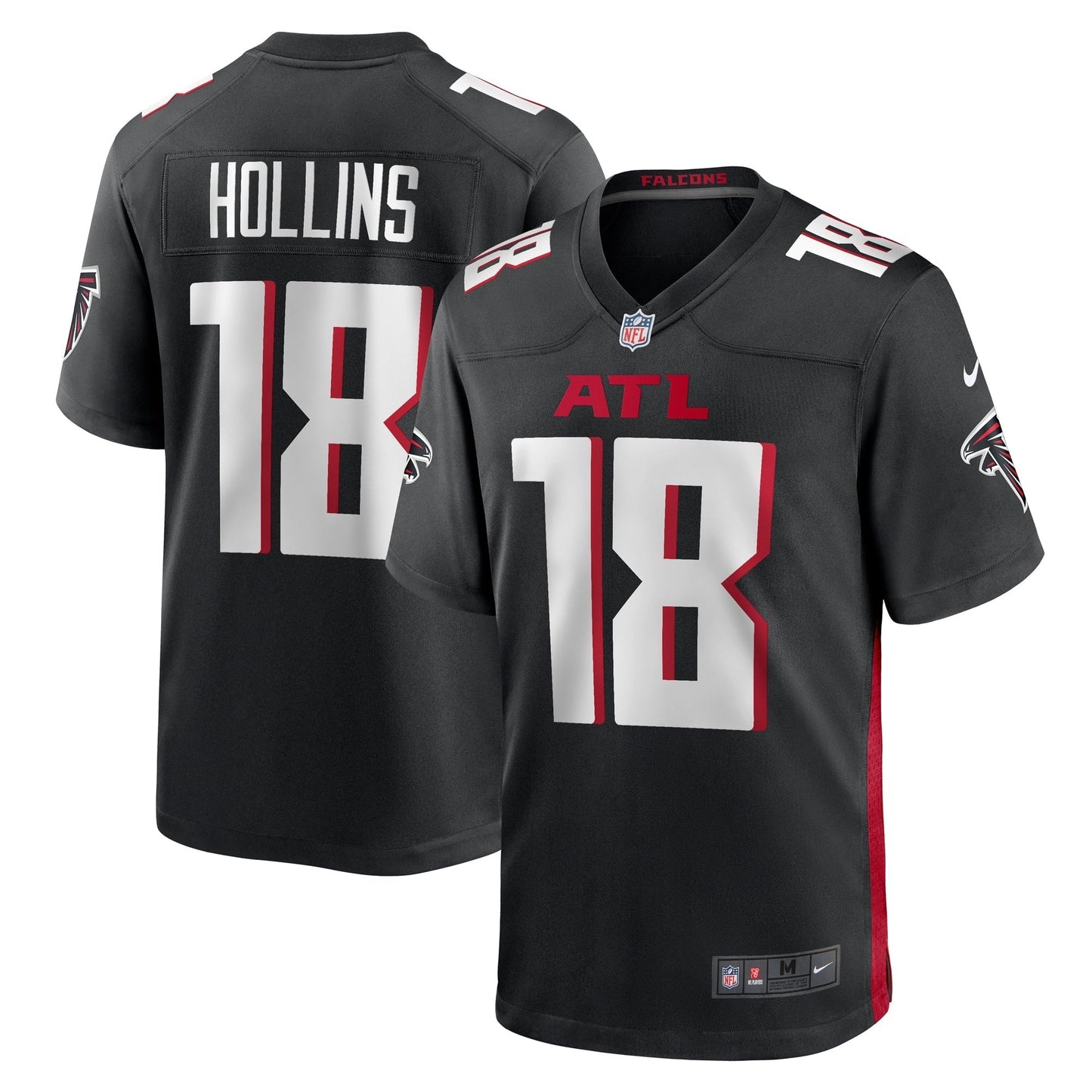 Mack Hollins Atlanta Falcons Nike Game Jersey - Black football jersey product view 1