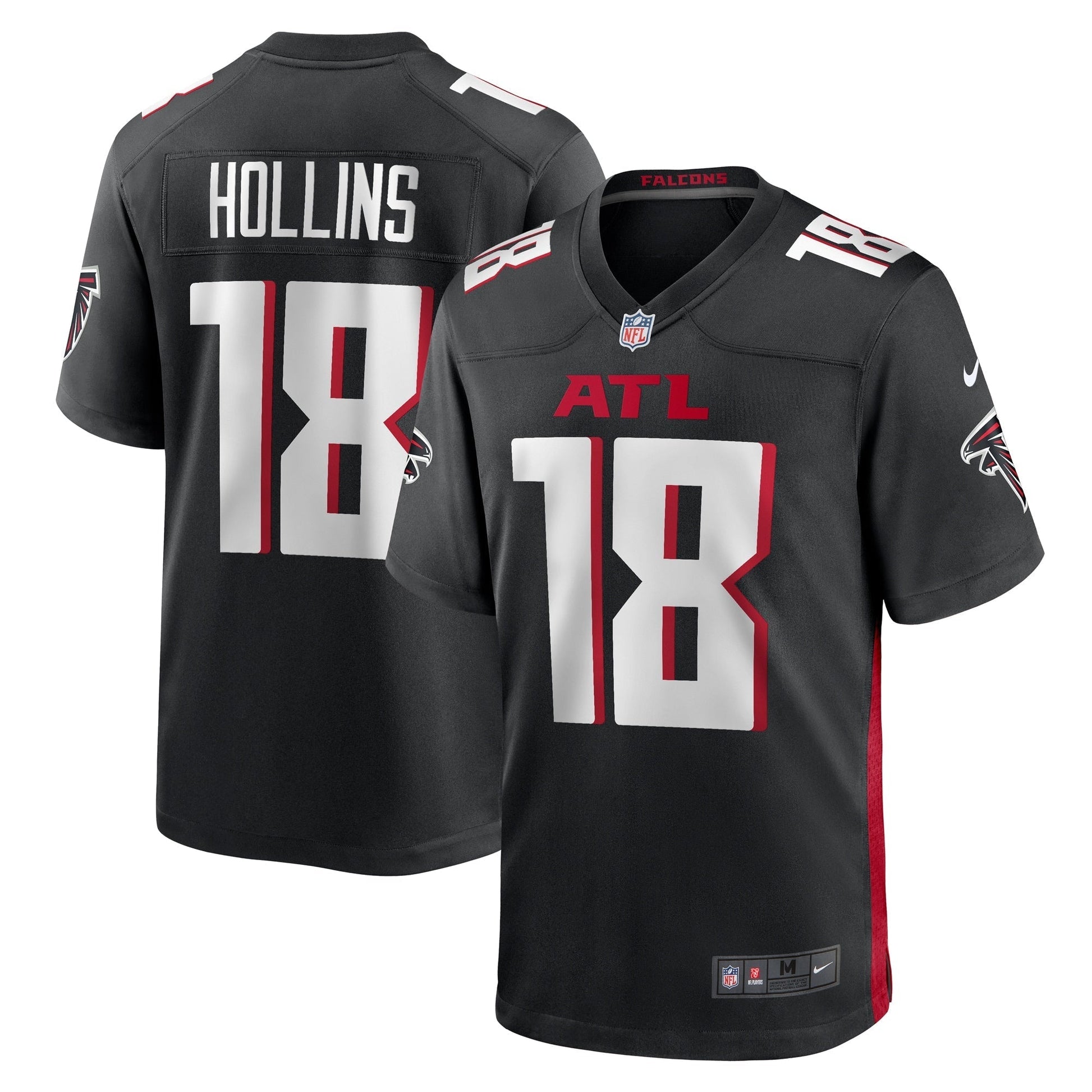 Mack Hollins Atlanta Falcons Nike Game Jersey - Black football jersey product view 1