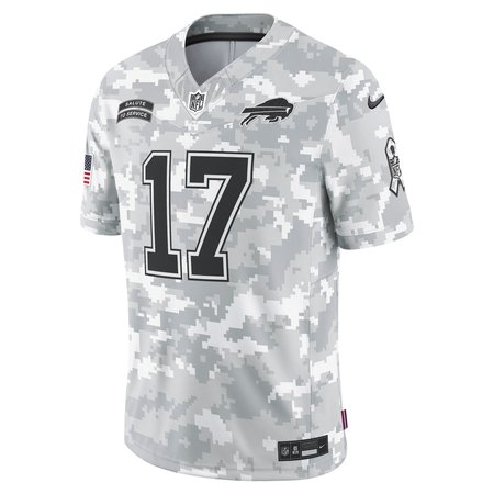 Men's Buffalo Bills Josh Allen Nike Arctic Camo 2024 Salute to Service Limited Jersey football jersey product view 2