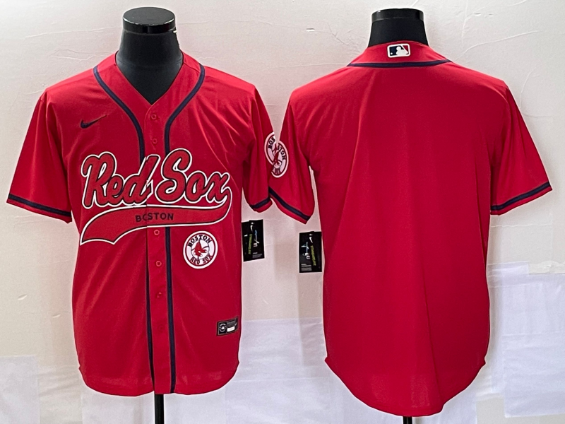 Men's Boston Red Sox Red Blank Jersey1 baseball jersey product view 1