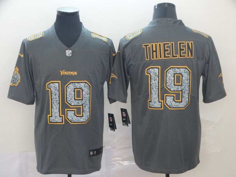 Men's Minnesota Vikings Adam Thielen #19 Gray Game Player Jersey1 football jersey product view 1