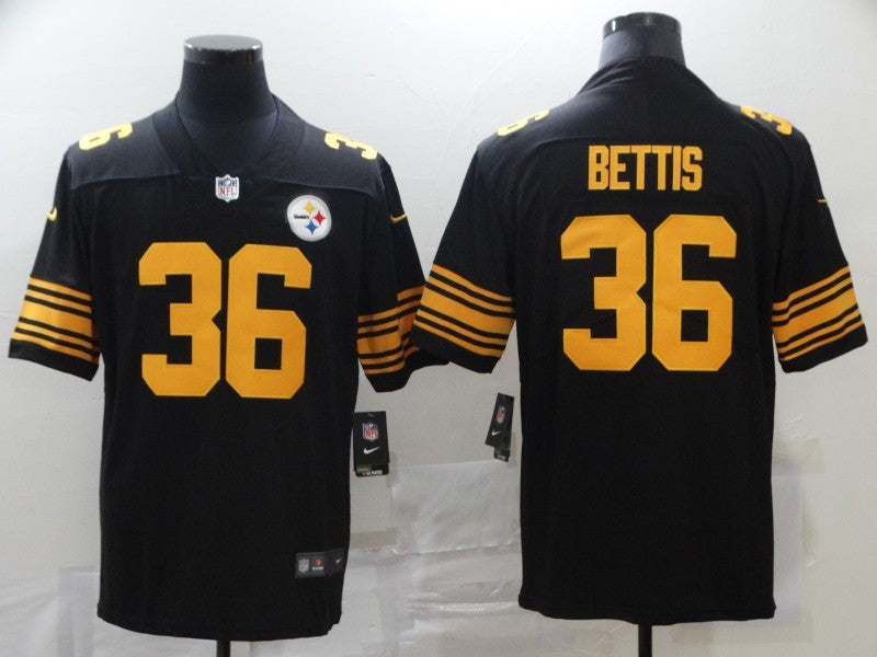 Men's Pittsburgh Steelers Jerome Bettis #36 Black Alternate Legend Jersey1 football jersey product view 1
