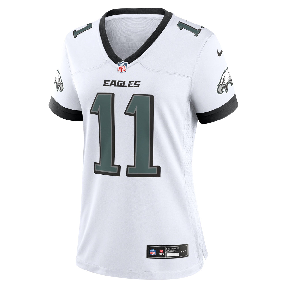 A.J. Brown Philadelphia Eagles Nike Game Jersey - White football jersey product view 2