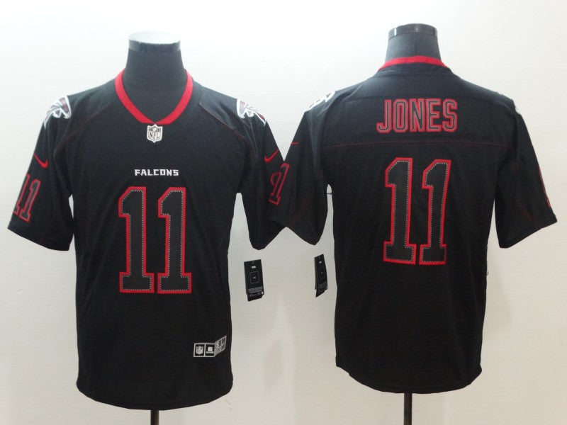 Men's Atlanta Falcons #11 Julio Jones Black Alternate Game Jersey1 football jersey product view 1