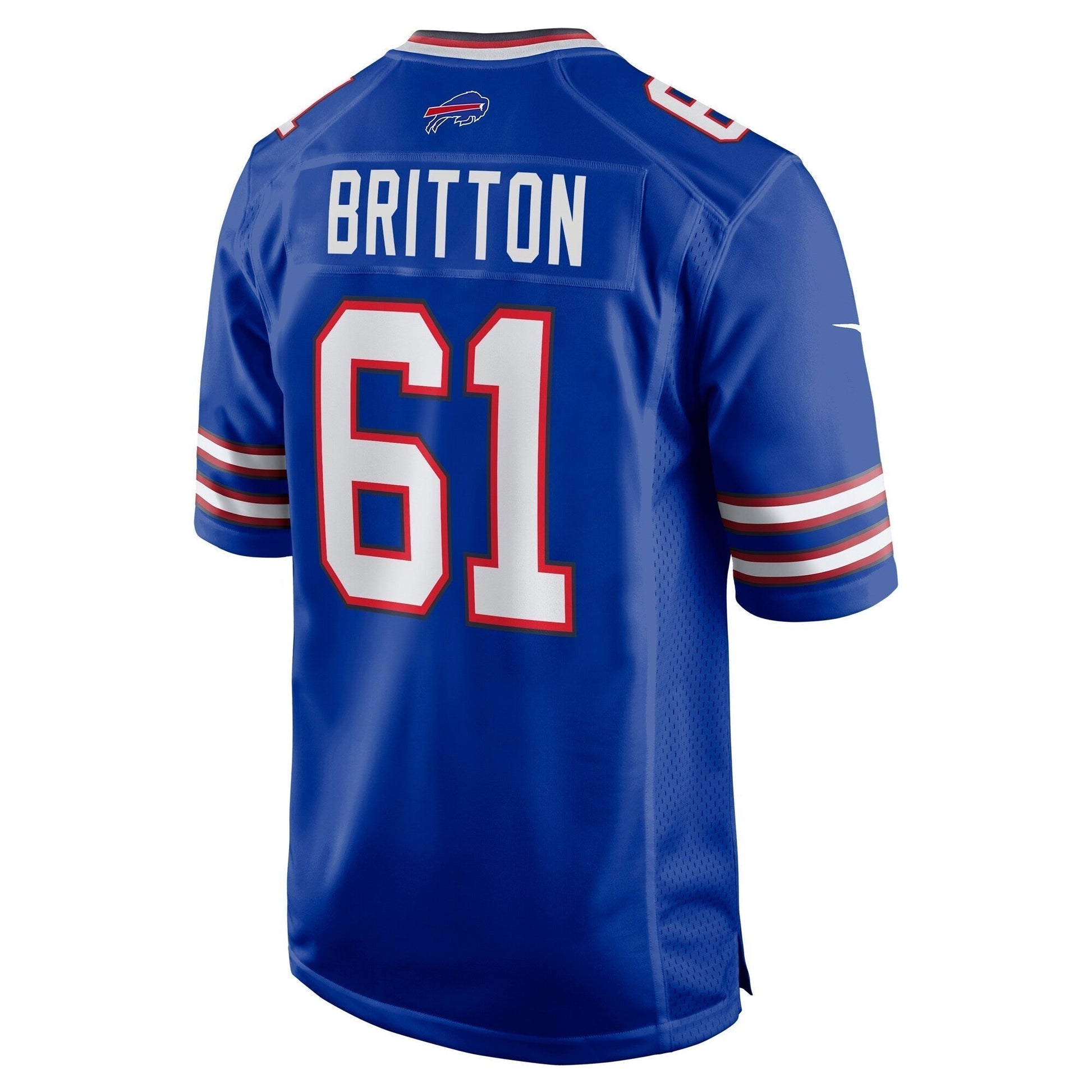 Gunner Britton Buffalo Bills Nike Game Jersey - Royal football jersey product view 3