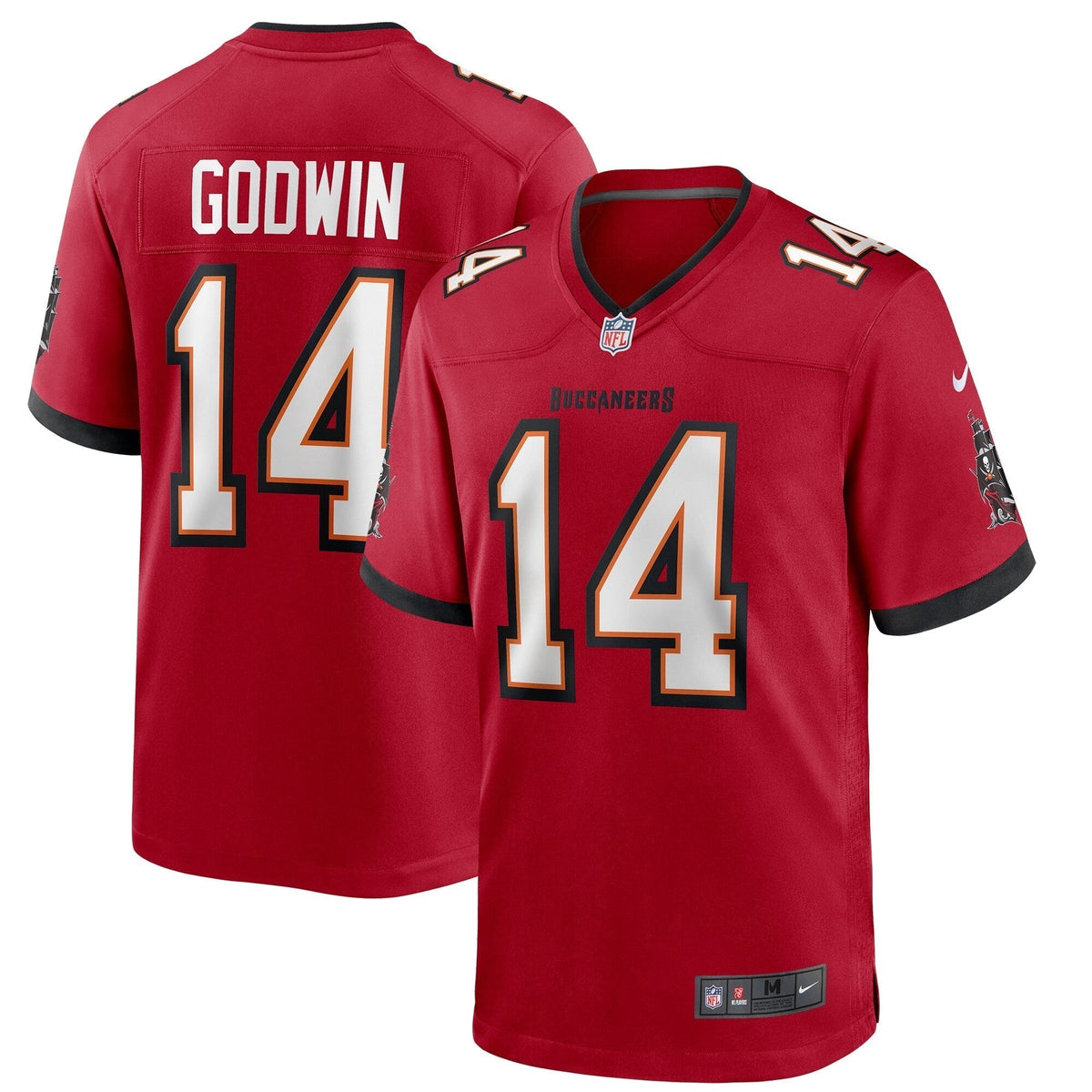 Chris Godwin Tampa Bay Buccaneers Nike Game Jersey - Red football jersey product view 1