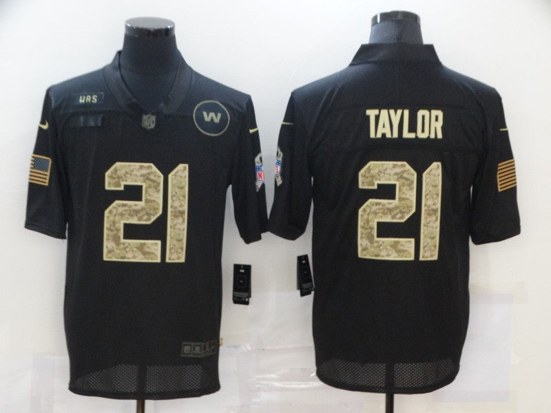 Men's Washington Commanders #21 Sean Taylor Black Player Game Jersey1 football jersey product view 1