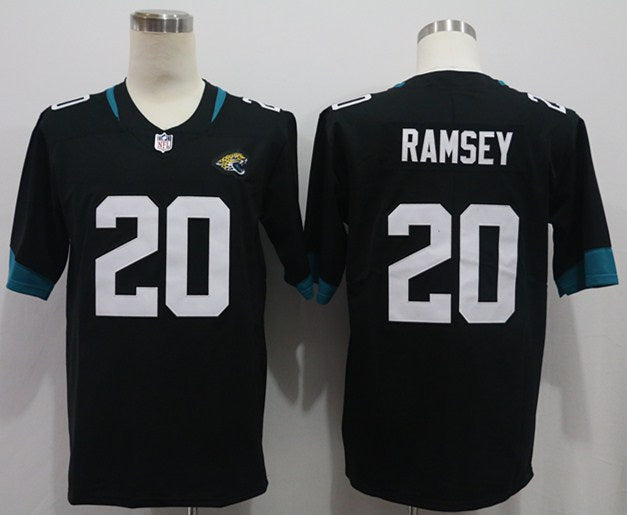 Men's Jacksonville Jaguars Jalen Ramsey #20 Black Game Jersey1 football jersey product view 1