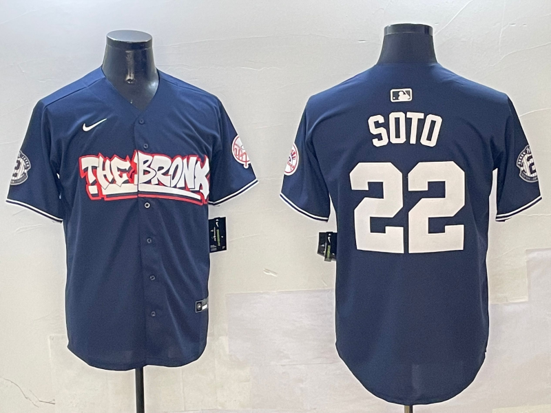 Men's New York Yankees Juan Soto Navy Limited Player Jersey1 baseball jersey product view 1