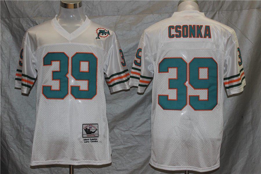 Men's Miami Dolphins Larry Csonka White Legacy Replica Jersey1 football jersey product view 1